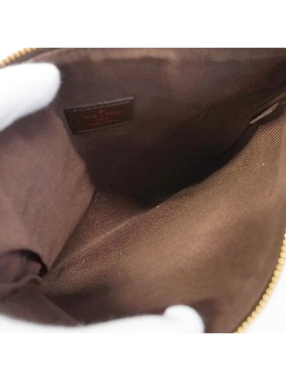 Louis Vuitton Shoulder Bag Damier Pochette Melville Ebene